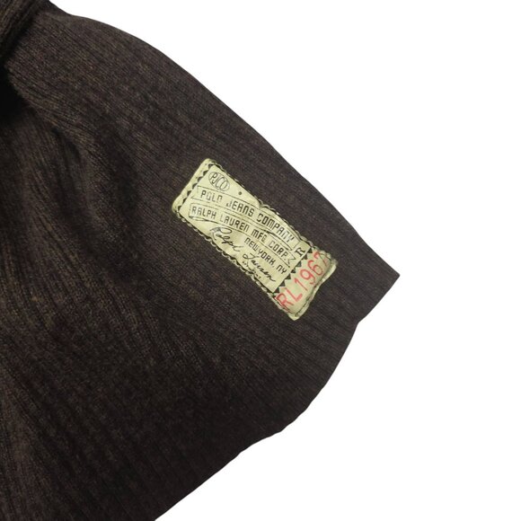 Polo Ralph Lauren Jeans Co Mens Brown V-Neck Sweater XL Knit Cotton - Picture 6 of 6